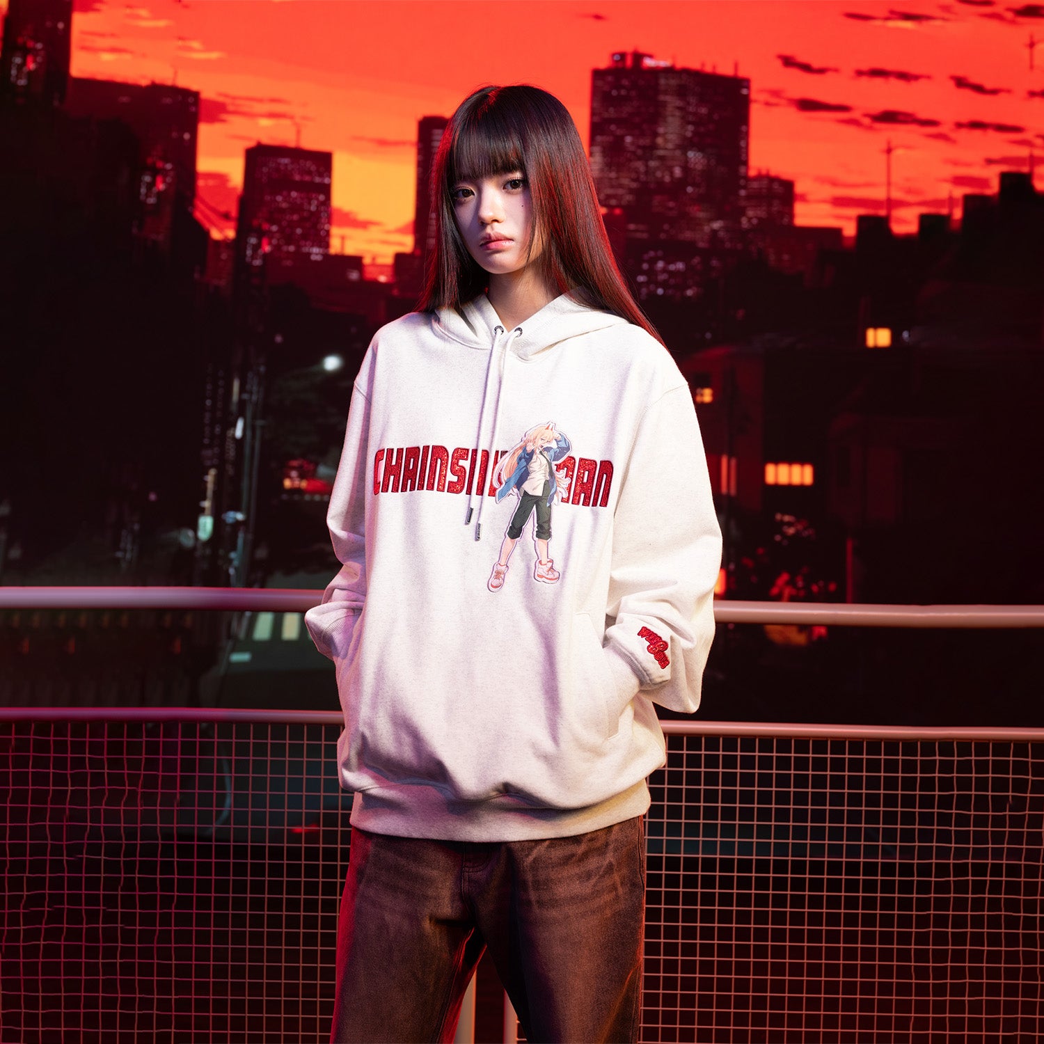 WHOOSIS Character Patchwork Hoodie