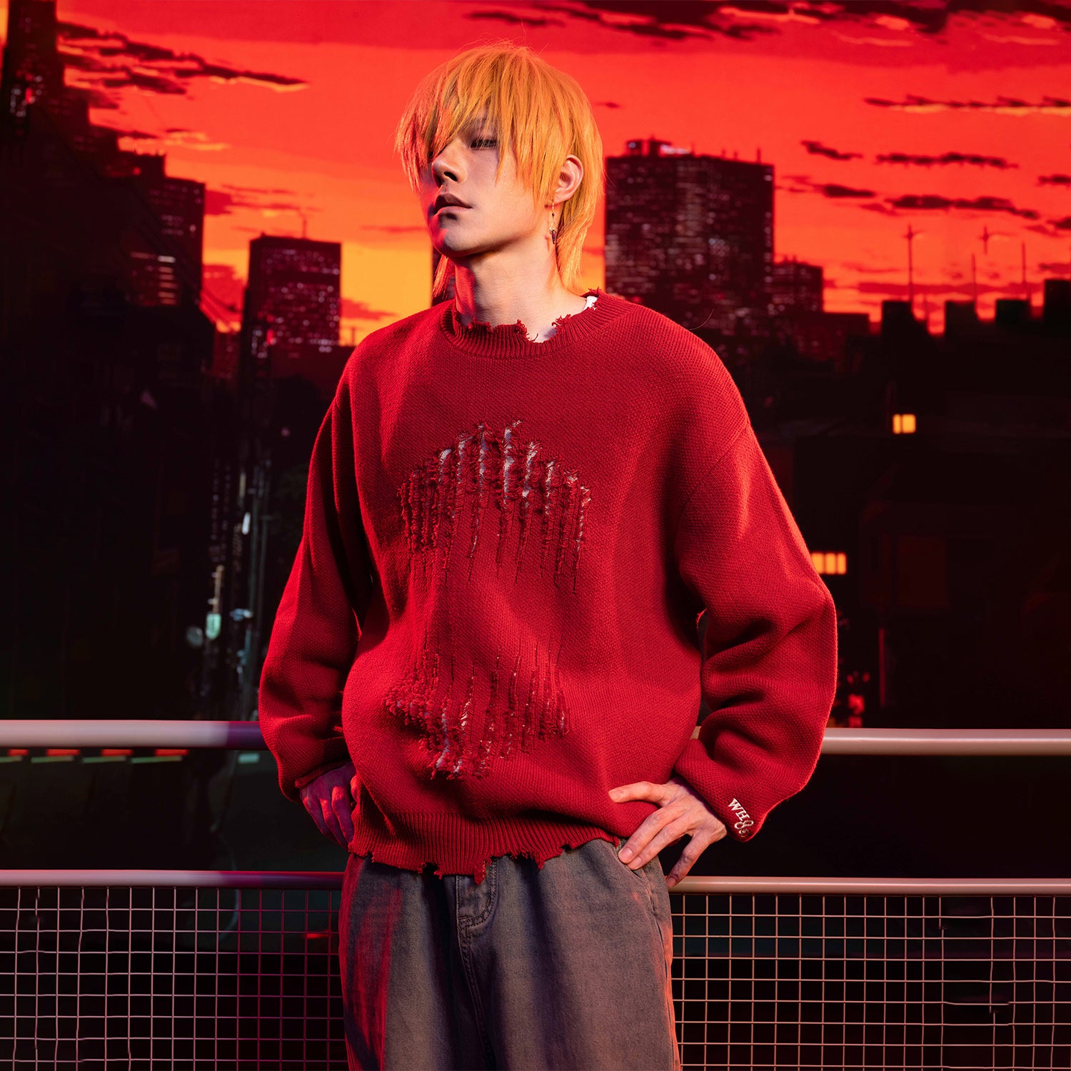 WHOOSIS Chainsaw Man Destruction Sweater