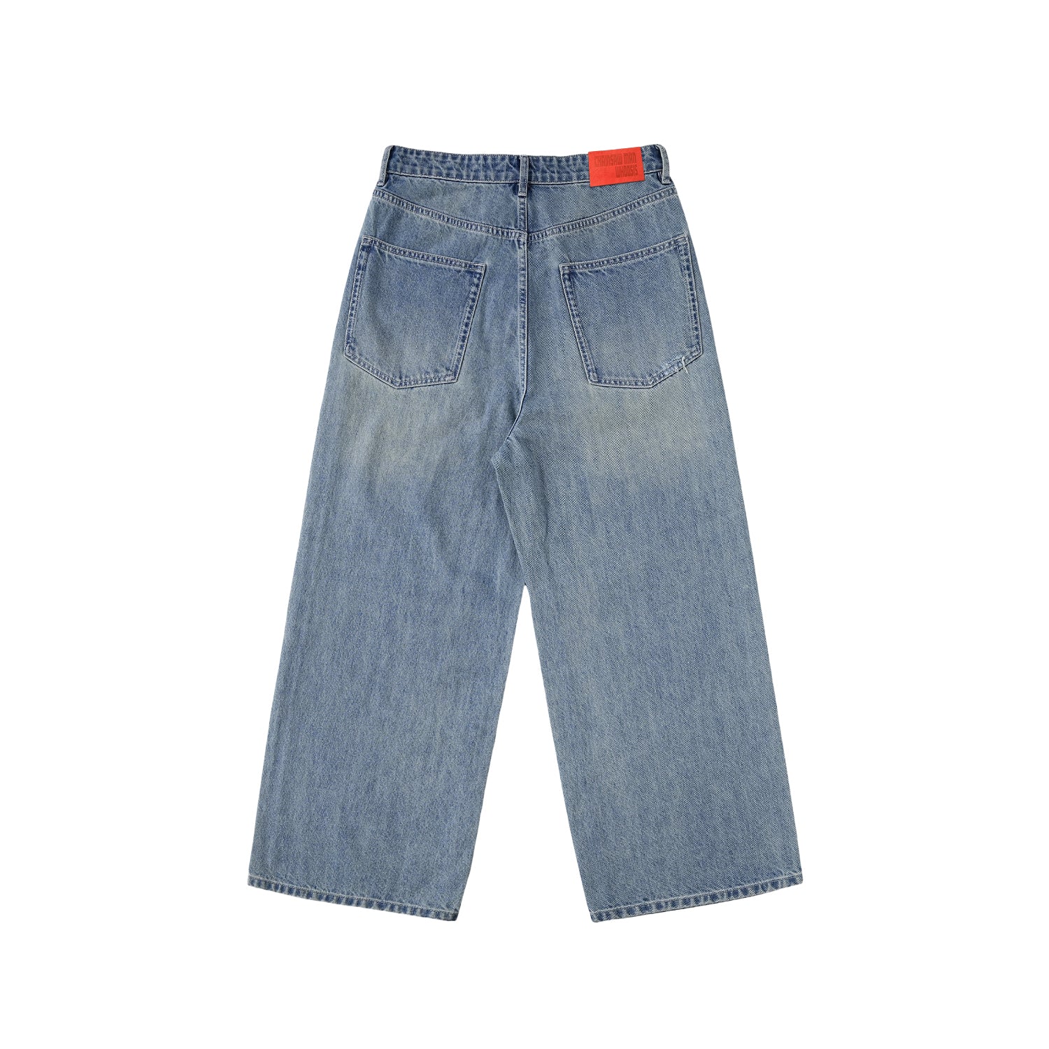 WHOOSIS Chainsaw Man Print Denim Jeans