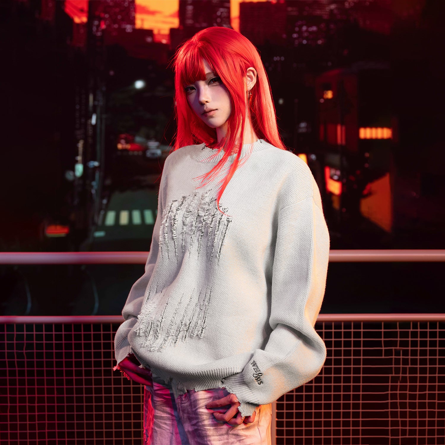 WHOOSIS Chainsaw Man Destruction Sweater