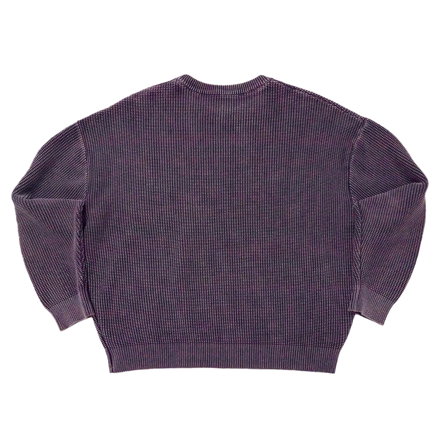 WHOOSIS Water-Washed Vintage-Look Crewneck Sweater