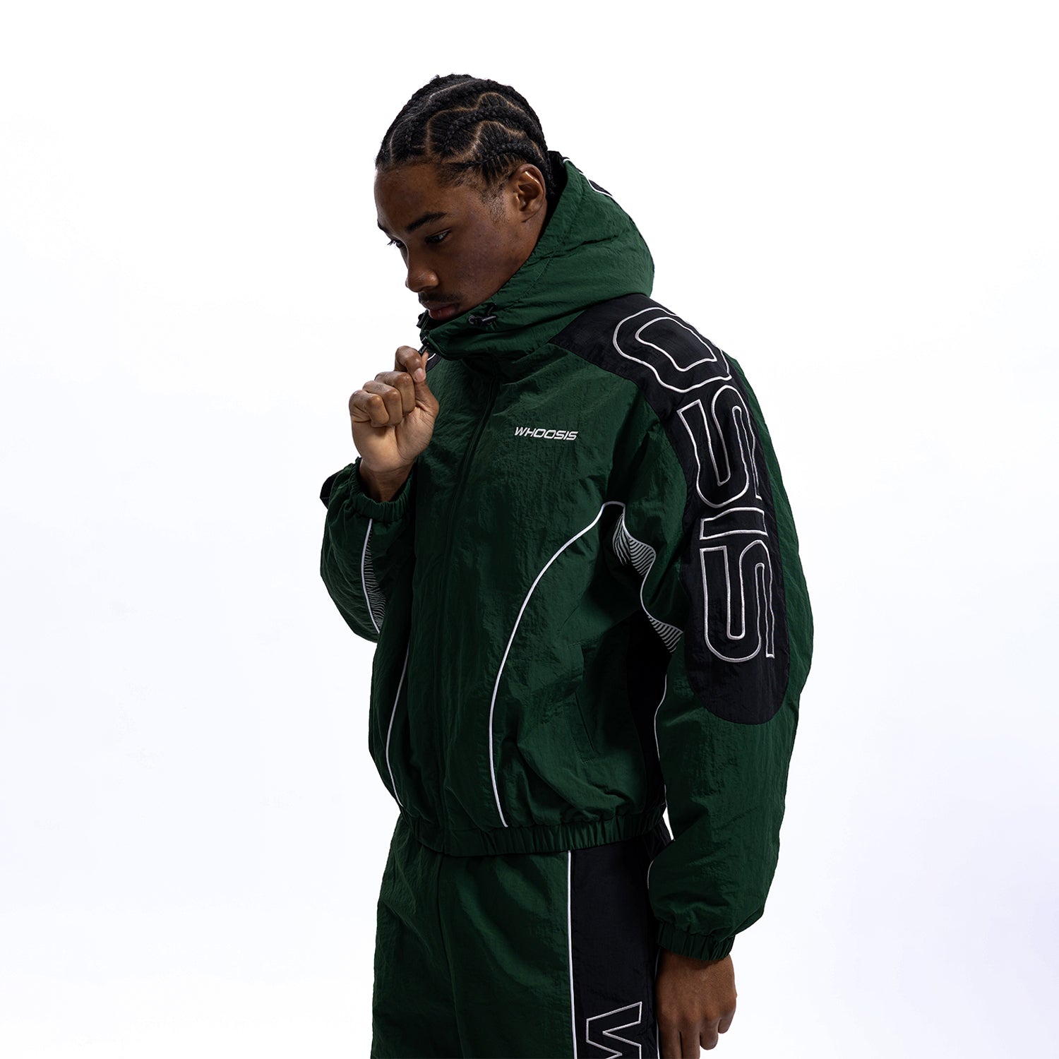 WHOOSIS Hooded Sports Jacket