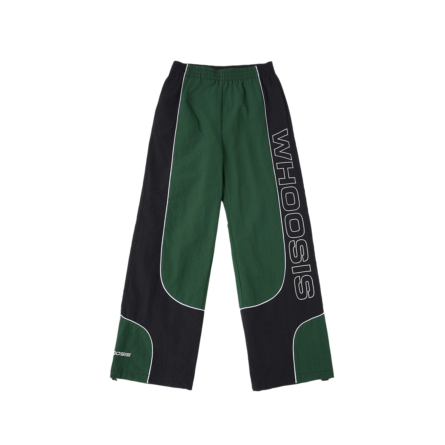 WHOOSIS Color-blocked straight-leg athletic pants