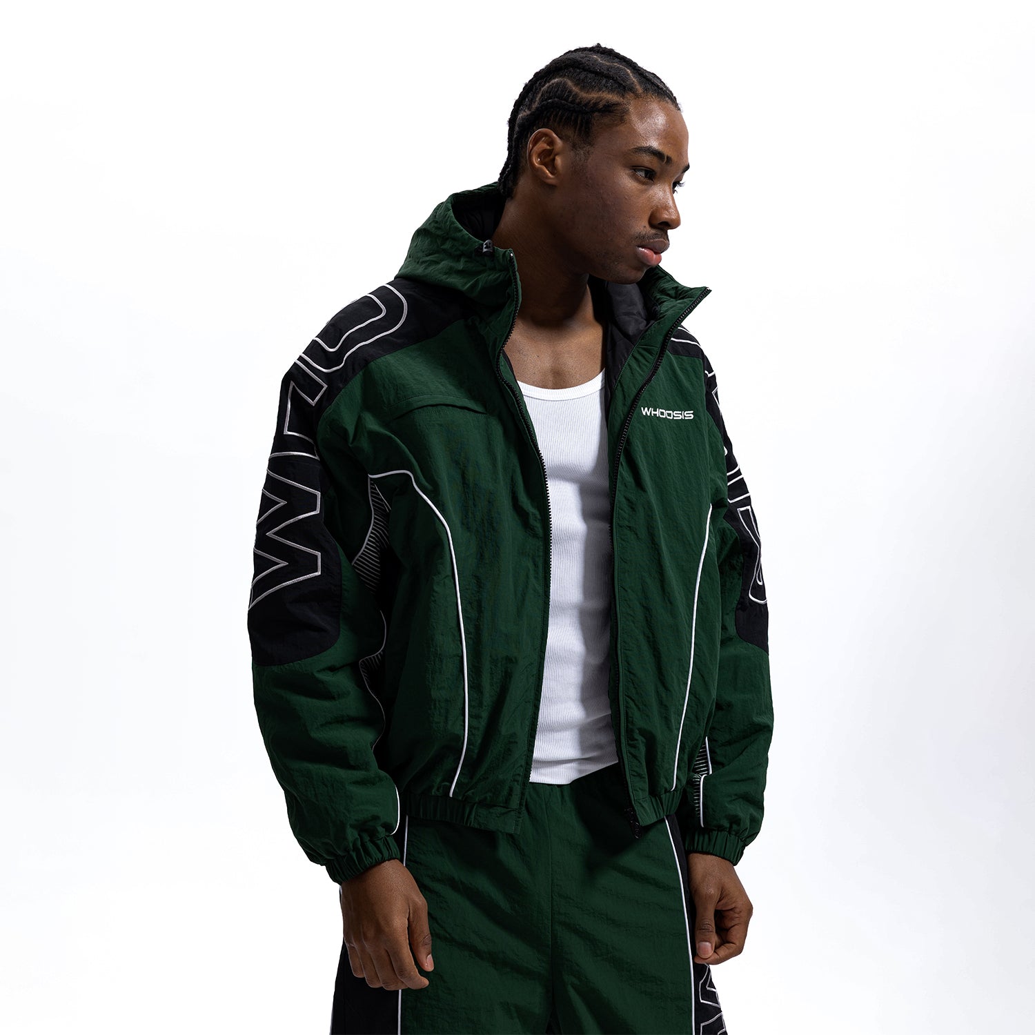 WHOOSIS Hooded Sports Jacket