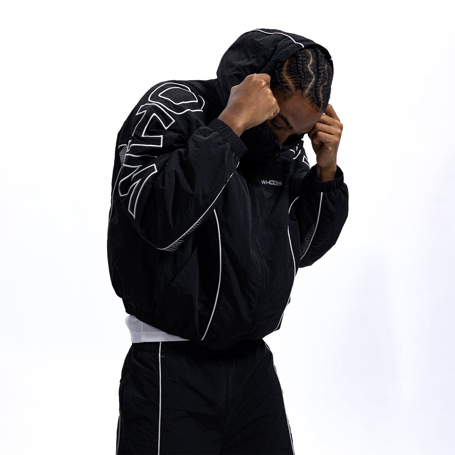 WHOOSIS Hooded Sports Jacket