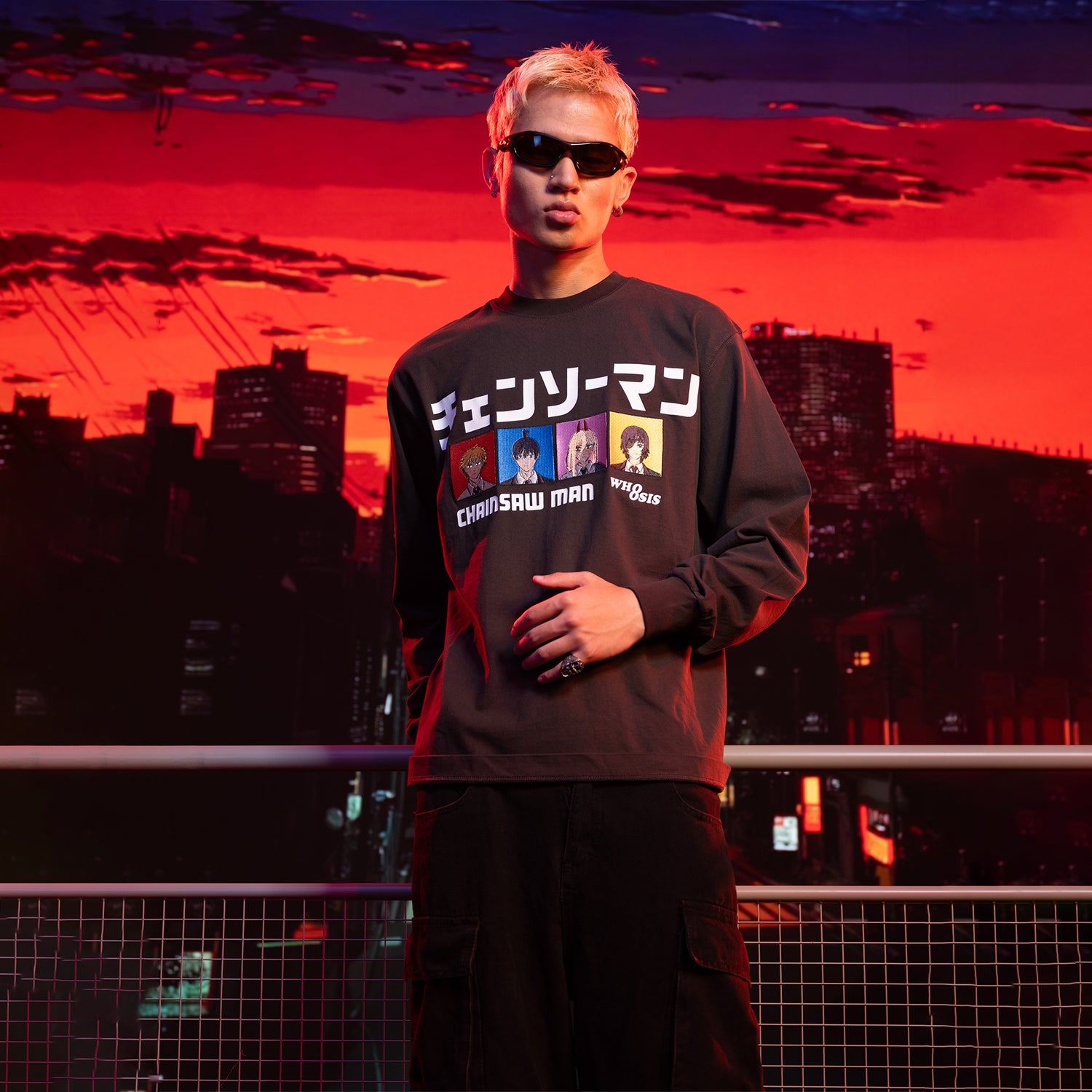 WHOOSIS Character ID Photo Long-Sleeve T-Shirt