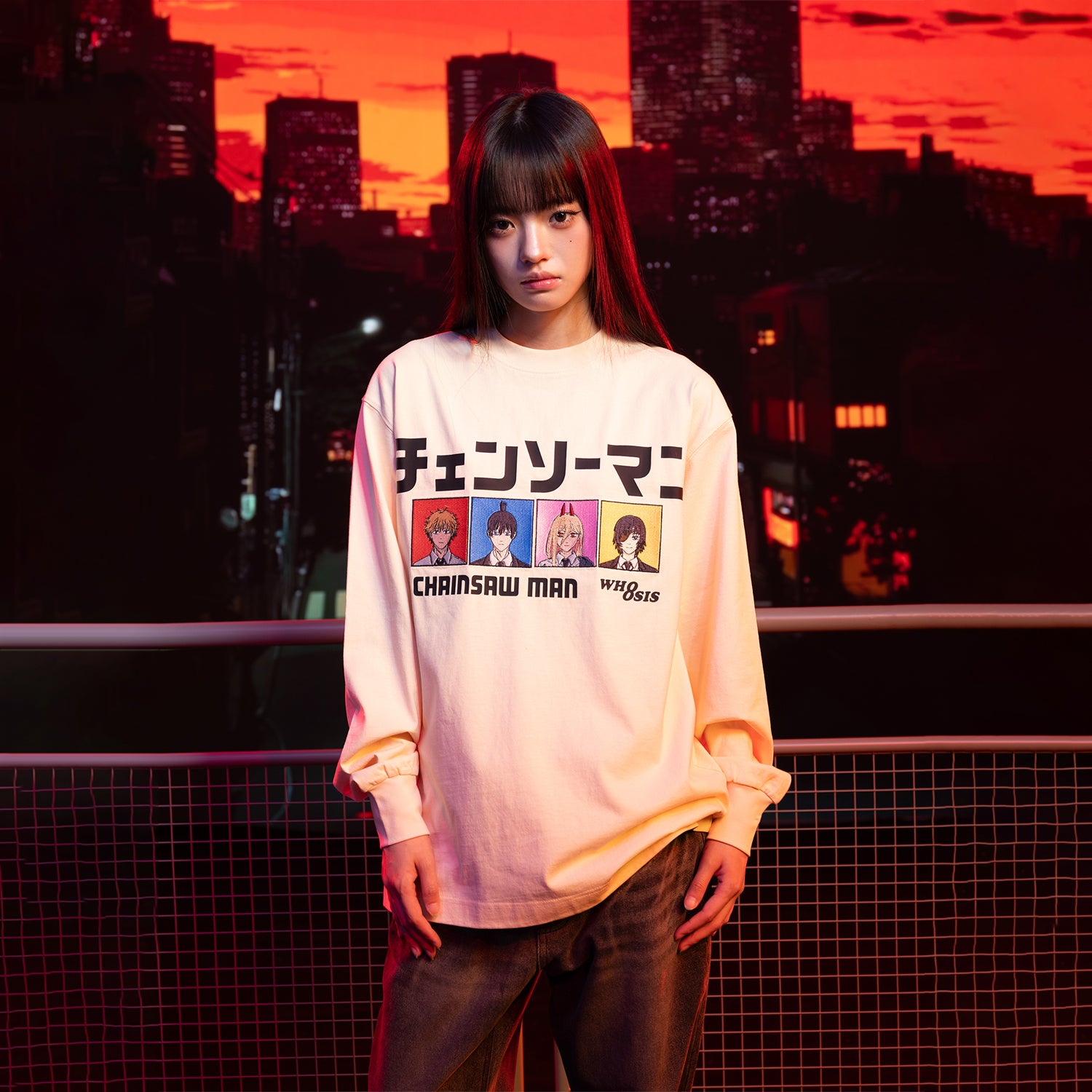 WHOOSIS Character ID Photo Long-Sleeve T-Shirt